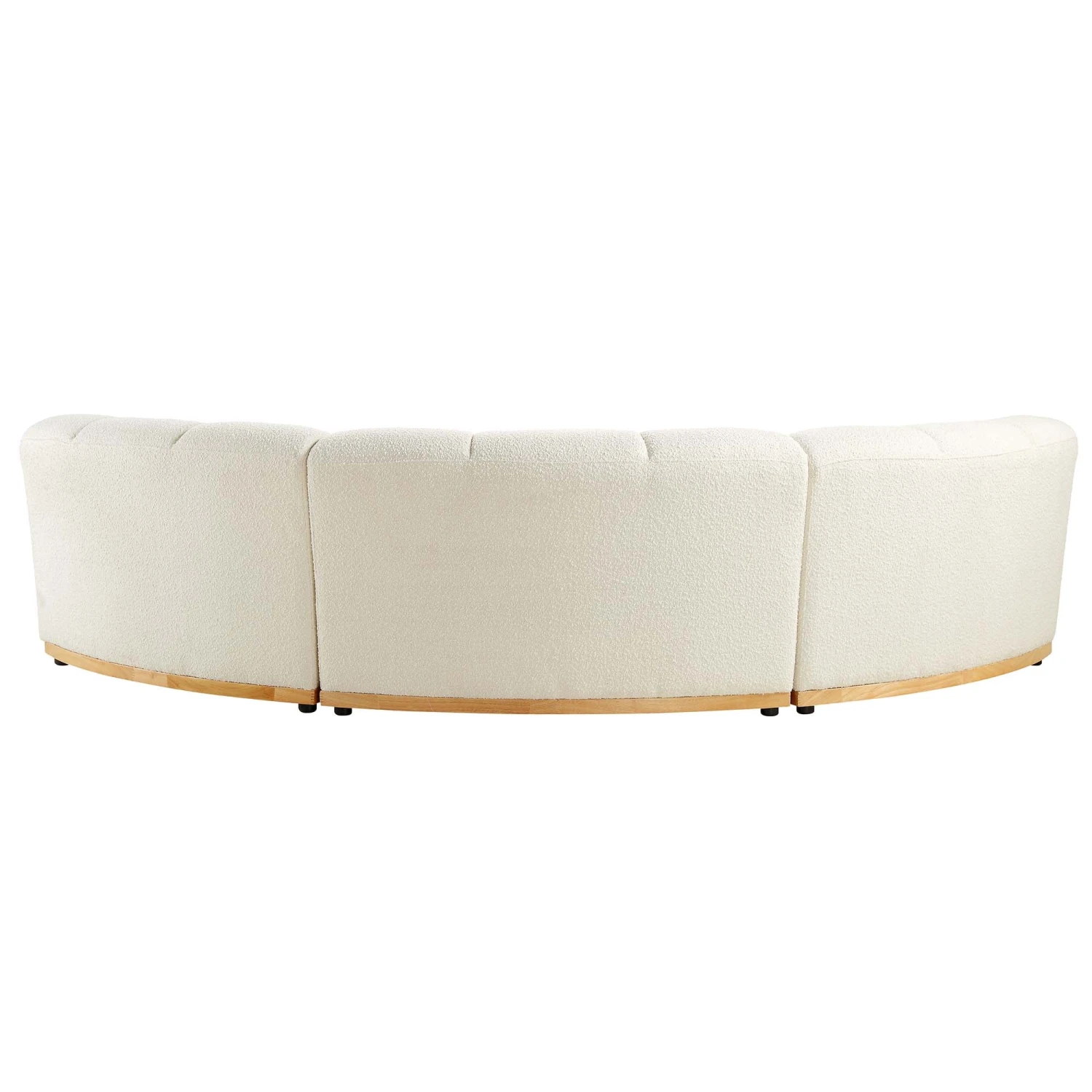 Granvia Ecru Boucle Modular Sofa, 3-Seater Curved Sofa 10 Granvia Ecru Boucle Modular Sofa, 3-Seater Curved Sofa - Image 10