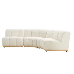 Granvia Ecru Boucle Modular Sofa, 3-Seater L-Shaped Sofa -Daals Store BOSF 9381 BEIGE BOU 3ST LS WB4