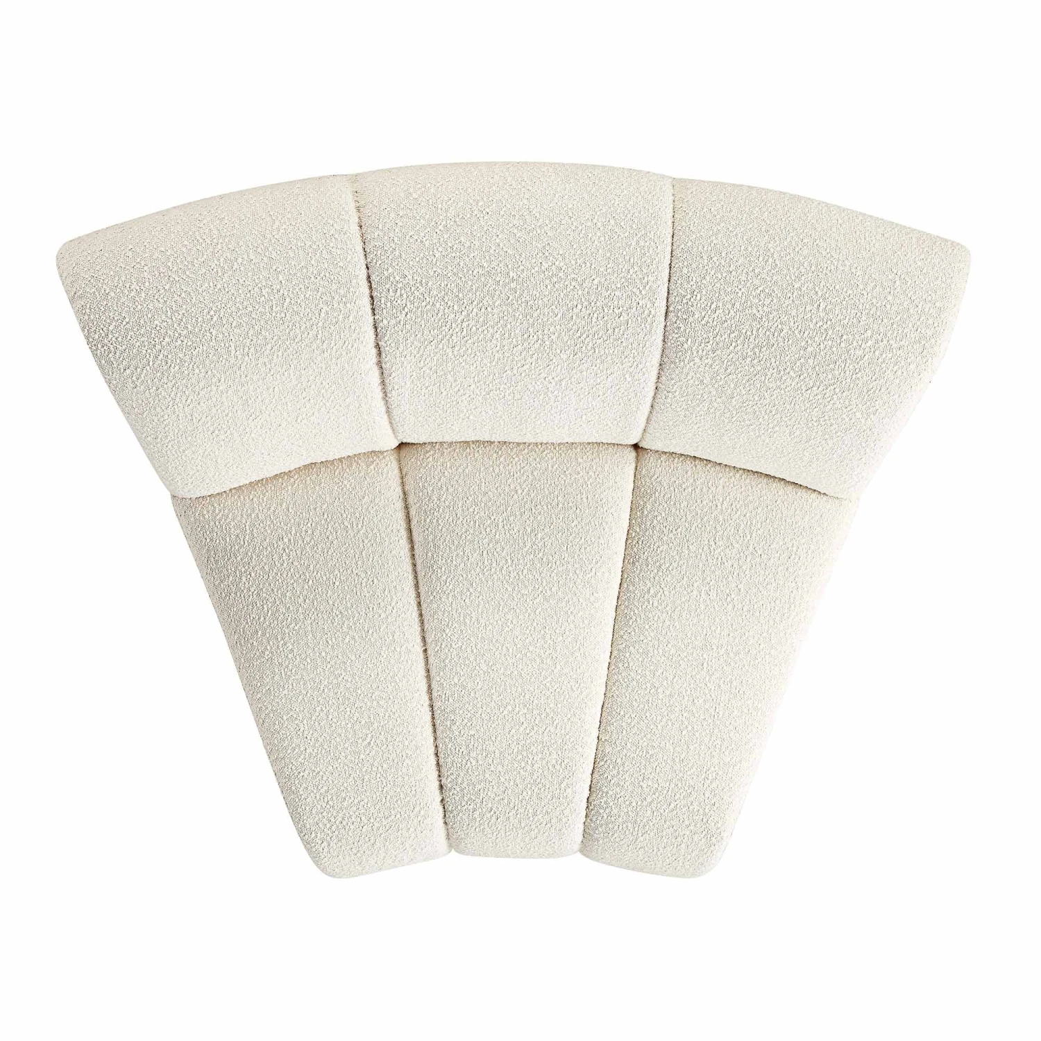 Granvia Ecru Boucle Modular Sofa, 1-Seater Curved Sofa 7 Granvia Ecru Boucle Modular Sofa, 1-Seater Curved Sofa - Image 7