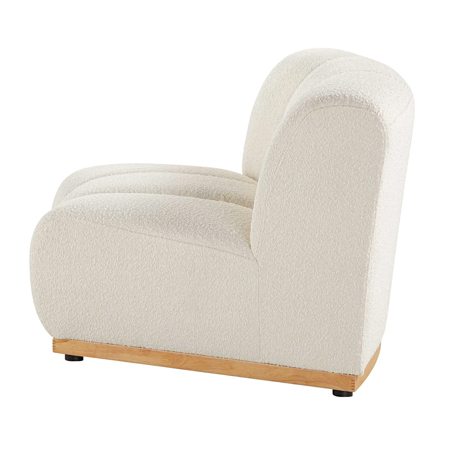 Granvia Ecru Boucle Modular Sofa, 1-Seater Curved Sofa 8 Granvia Ecru Boucle Modular Sofa, 1-Seater Curved Sofa - Image 8