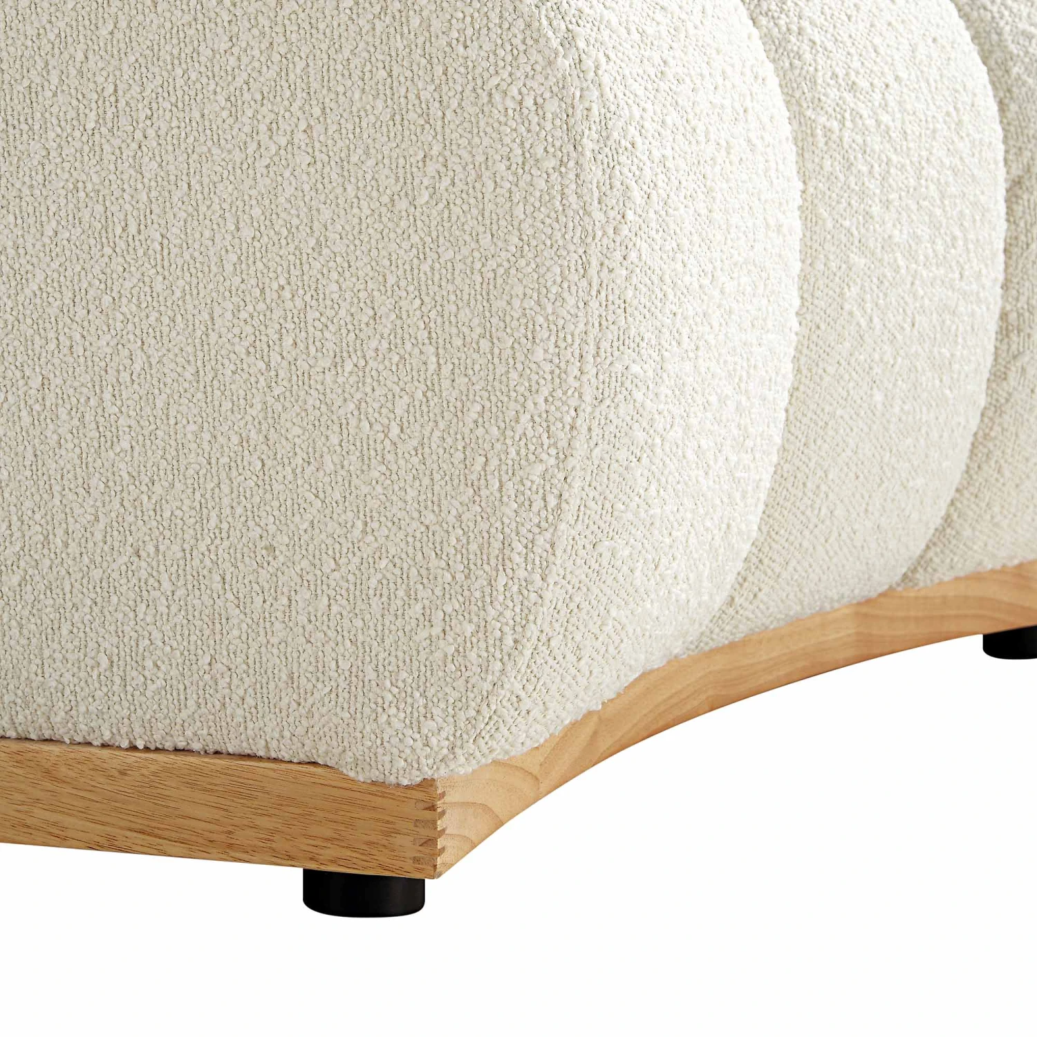 Granvia Ecru Boucle Modular Sofa, 1-Seater Curved Sofa 11 Granvia Ecru Boucle Modular Sofa, 1-Seater Curved Sofa - Image 11