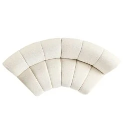 Granvia Ecru Boucle Modular Sofa, 2-Seater Curved Sofa 14 Granvia Ecru Boucle Modular Sofa, 2-Seater Curved Sofa -Daals Store BOSF 9381 BEIGE BOU CURVED 2ST WB2