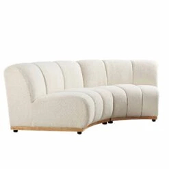 Granvia Ecru Boucle Modular Sofa, 2-Seater Curved Sofa 16 Granvia Ecru Boucle Modular Sofa, 2-Seater Curved Sofa -Daals Store BOSF 9381 BEIGE BOU CURVED 2ST WB3