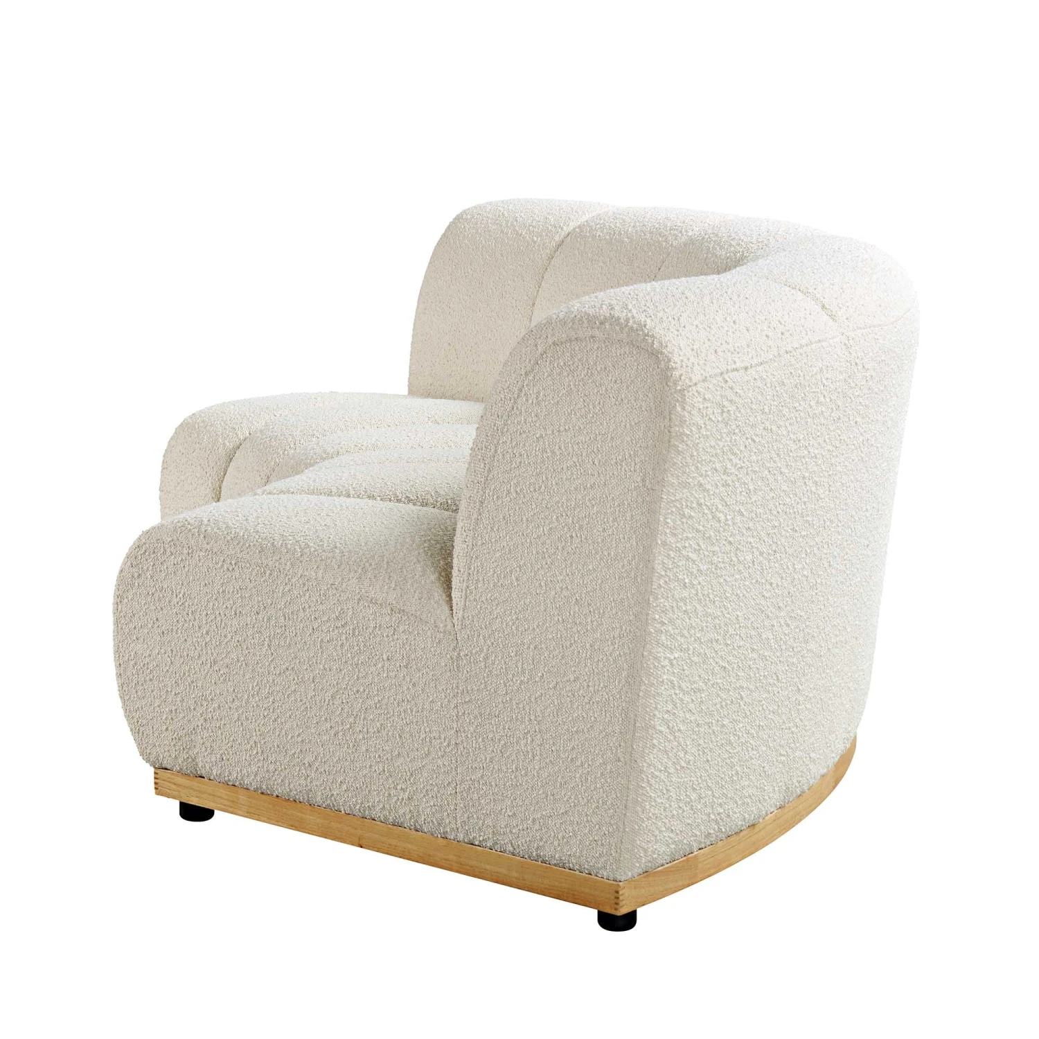 Granvia Ecru Boucle Modular Sofa, 2-Seater Curved Sofa 9 Granvia Ecru Boucle Modular Sofa, 2-Seater Curved Sofa - Image 9