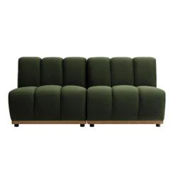 Granvia Moss Green Velvet Modular Sofa, 2-Seater Sofa -Daals Store BOSF 9381 MOSS VEL 2ST WB1