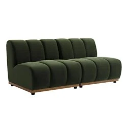 Granvia Moss Green Velvet Modular Sofa, 2-Seater Sofa -Daals Store BOSF 9381 MOSS VEL 2ST WB2