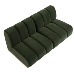 Granvia Moss Green Velvet Modular Sofa, 2-Seater Sofa -Daals Store BOSF 9381 MOSS VEL 2ST WB3
