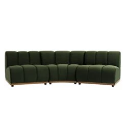 Granvia Moss Green Velvet Modular Sofa, 3-Seater Corner Sofa 21 Granvia Moss Green Velvet Modular Sofa, 3-Seater Corner Sofa -Daals Store BOSF 9381 MOSS VEL 3ST CORNER WB3