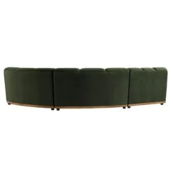 Granvia Moss Green Velvet Modular Sofa, 3-Seater L-Shaped Sofa 15 Granvia Moss Green Velvet Modular Sofa, 3-Seater L-Shaped Sofa -Daals Store BOSF 9381 MOSS VEL 3ST LS WB5