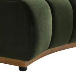 Granvia Moss Green Velvet Modular Sofa, 3-Seater L-Shaped Sofa 16 Granvia Moss Green Velvet Modular Sofa, 3-Seater L-Shaped Sofa -Daals Store BOSF 9381 MOSS VEL 3ST LS detail1