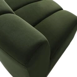 Granvia Moss Green Velvet Modular Sofa, 3-Seater L-Shaped Sofa 17 Granvia Moss Green Velvet Modular Sofa, 3-Seater L-Shaped Sofa -Daals Store BOSF 9381 MOSS VEL 3ST LS detail2