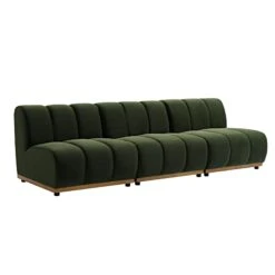 Granvia Moss Green Velvet Modular Sofa, 3-Seater Sofa 18 Granvia Moss Green Velvet Modular Sofa, 3-Seater Sofa -Daals Store BOSF 9381 MOSS VEL 3ST WB2