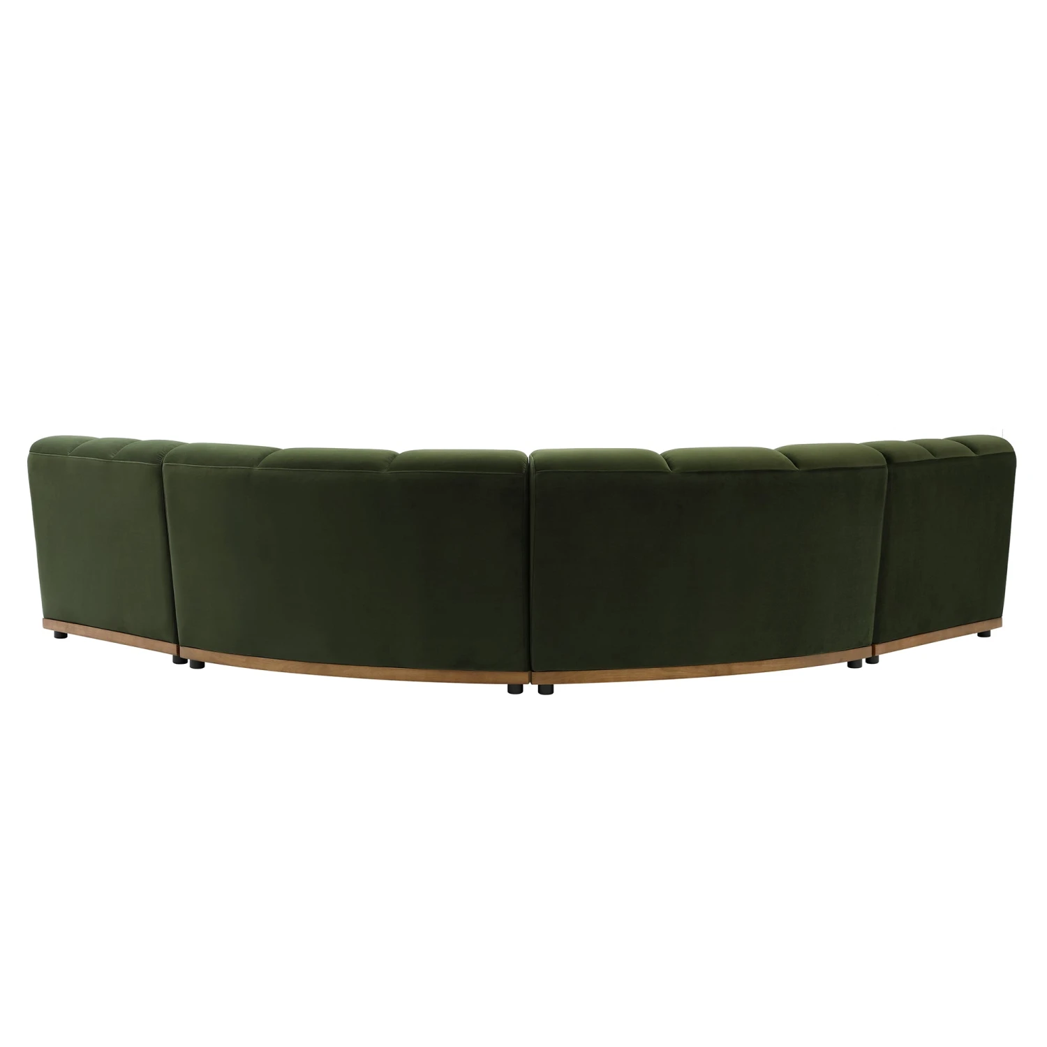 Granvia Moss Green Velvet Modular Sofa, 4-Seater Large Corner Sofa 6 Granvia Moss Green Velvet Modular Sofa, 4-Seater Large Corner Sofa - Image 6