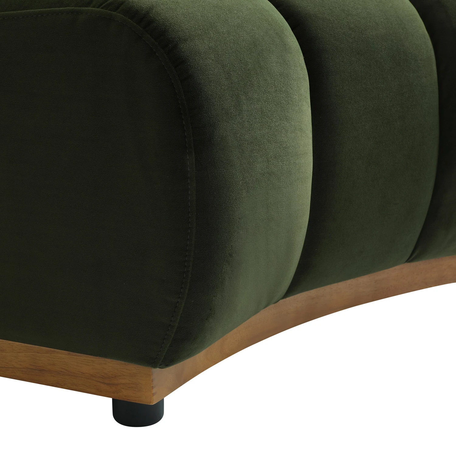 Granvia Moss Green Velvet Modular Sofa, 4-Seater Large Corner Sofa 9 Granvia Moss Green Velvet Modular Sofa, 4-Seater Large Corner Sofa - Image 9