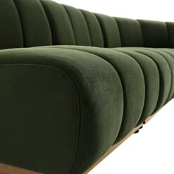 Granvia Moss Green Velvet Modular Sofa, 5-Seater Grand L-Shaped Sofa 17 Granvia Moss Green Velvet Modular Sofa, 5-Seater Grand L-Shaped Sofa -Daals Store BOSF 9381 MOSS VEL 5ST LS detail2