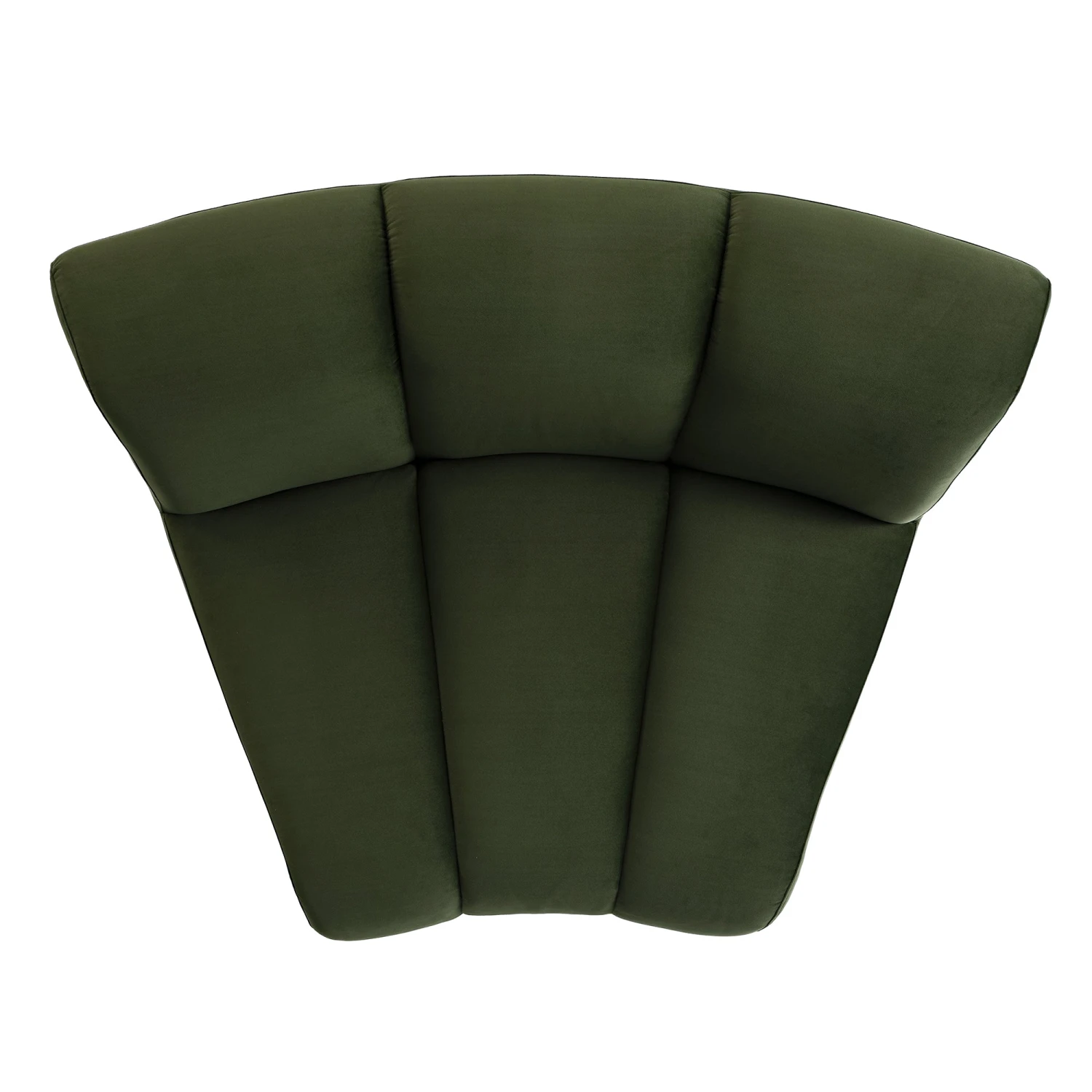 Granvia Moss Green Velvet Modular Sofa, 1-Seater Curved Sofa 7 Granvia Moss Green Velvet Modular Sofa, 1-Seater Curved Sofa - Image 7