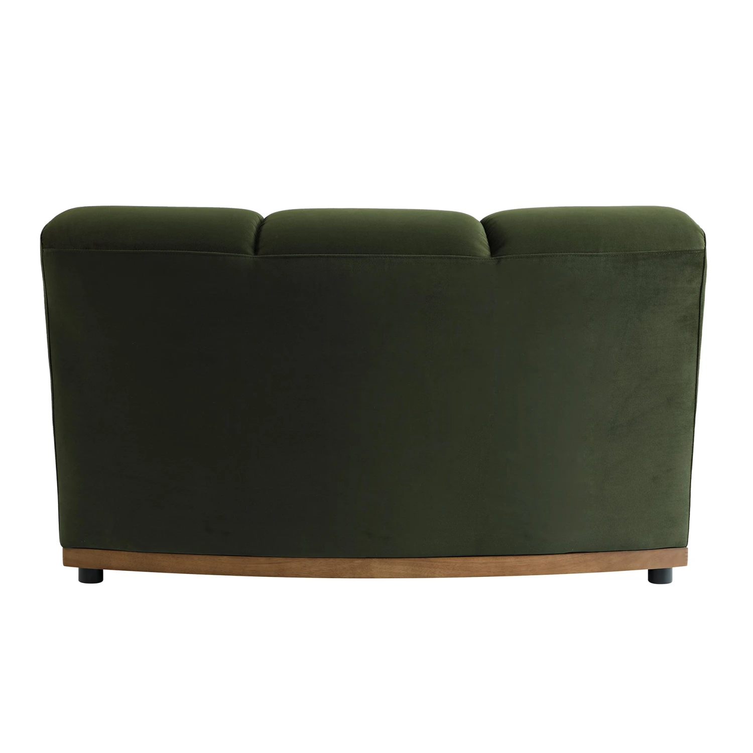 Granvia Moss Green Velvet Modular Sofa, 1-Seater Curved Sofa 9 Granvia Moss Green Velvet Modular Sofa, 1-Seater Curved Sofa - Image 9