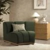 Granvia Moss Green Velvet Modular Sofa, 1-Seater Curved Sofa -Daals Store BOSF 9381 MOSS VEL CORNER main