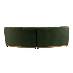 Granvia Moss Green Velvet Modular Sofa, 2-Seater Curved Sofa 23 Granvia Moss Green Velvet Modular Sofa, 2-Seater Curved Sofa -Daals Store BOSF 9381 MOSS VEL CURVED 2ST WB5