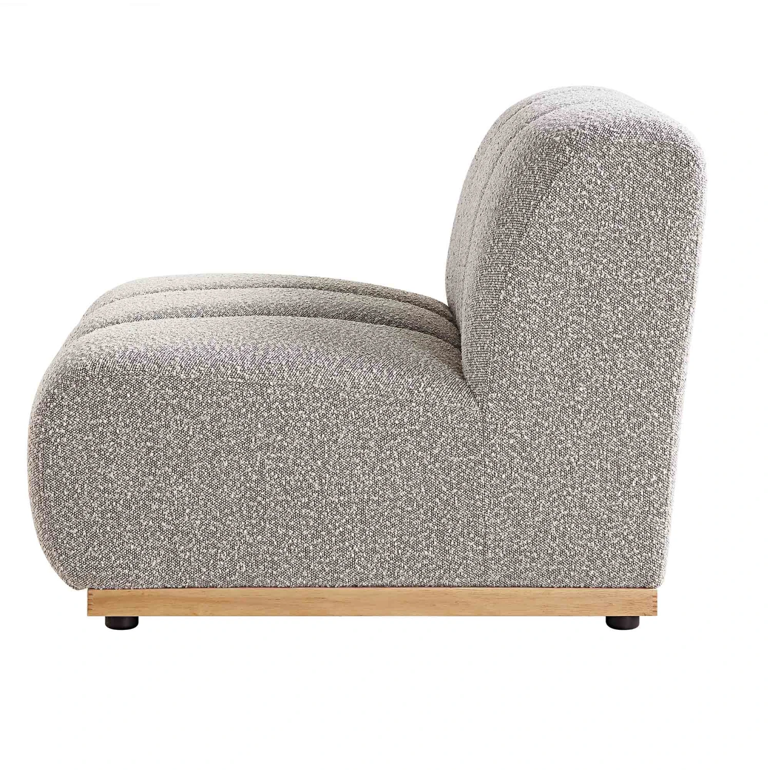 Granvia Taupe Boucle Modular Sofa, 1-Seater Armless Sofa 9 Granvia Taupe Boucle Modular Sofa, 1-Seater Armless Sofa - Image 9