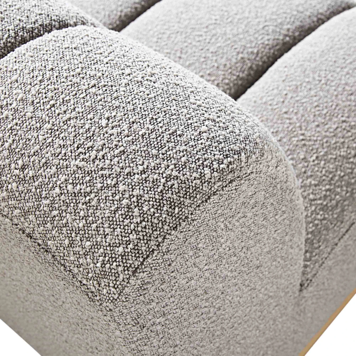 Granvia Taupe Boucle Modular Sofa, 1-Seater Armless Sofa 12 Granvia Taupe Boucle Modular Sofa, 1-Seater Armless Sofa - Image 12