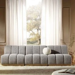 Granvia Taupe Boucle Modular Sofa, 3-Seater Sofa -Daals Store BOSF 9381 TAUPE BOU 3ST scene1