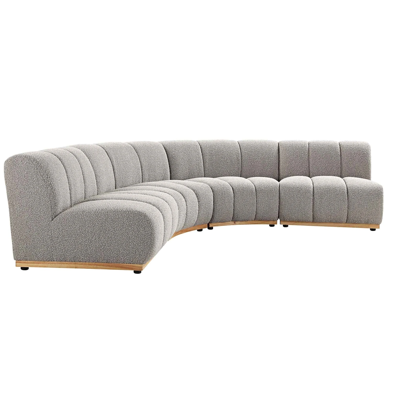 Granvia Taupe Boucle Modular Sofa, 4-Seater Large Corner Sofa 7 Granvia Taupe Boucle Modular Sofa, 4-Seater Large Corner Sofa - Image 7