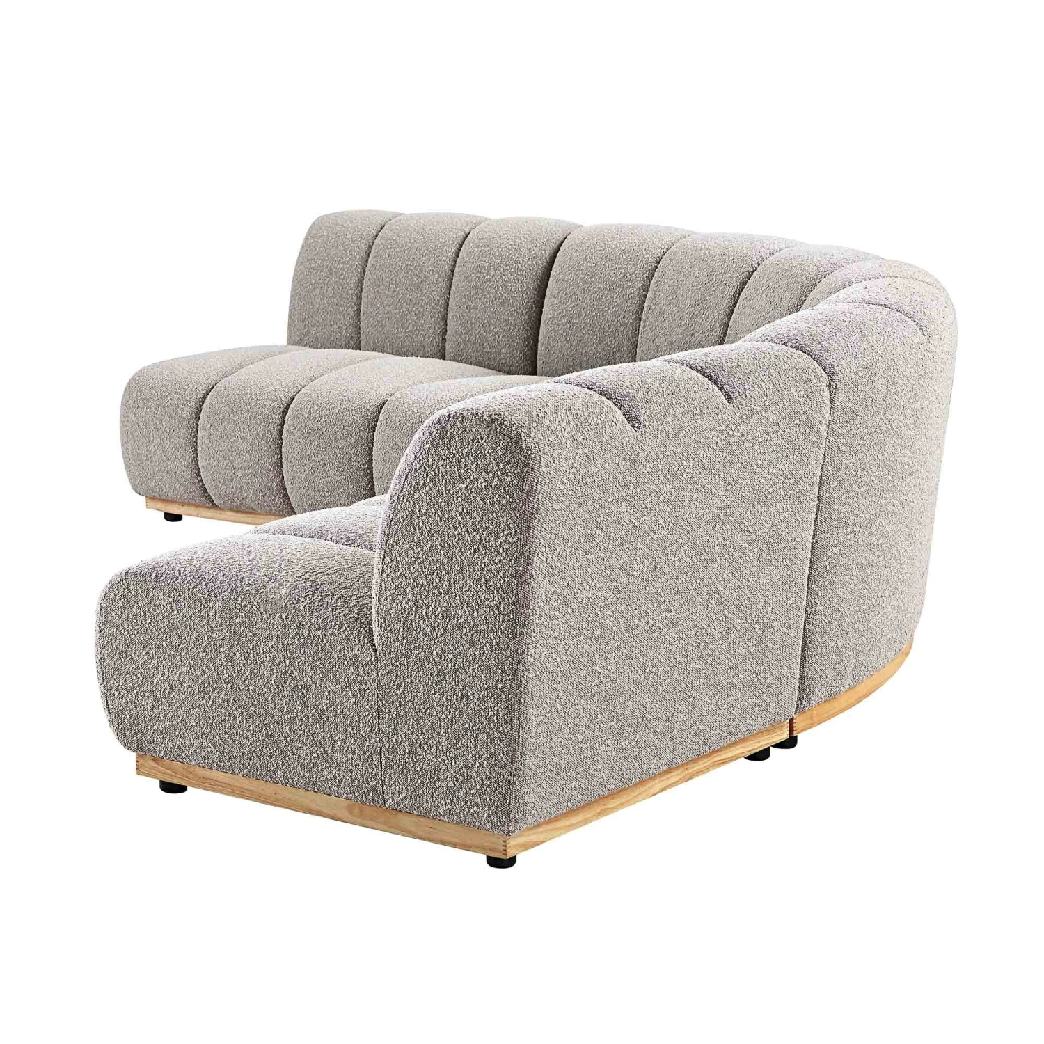 Granvia Taupe Boucle Modular Sofa, 4-Seater Large Corner Sofa 8 Granvia Taupe Boucle Modular Sofa, 4-Seater Large Corner Sofa - Image 8