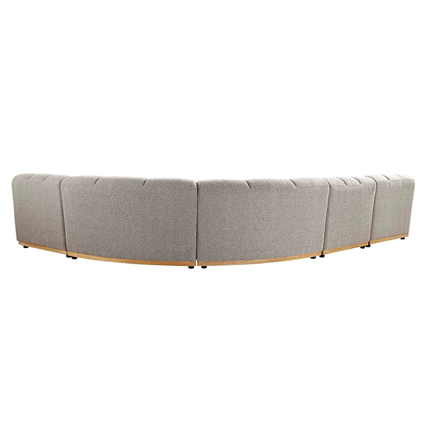 Granvia Taupe Boucle Modular Sofa, 5-Seater Grand L-Shaped Sofa 8 Granvia Taupe Boucle Modular Sofa, 5-Seater Grand L-Shaped Sofa - Image 8