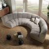 Granvia Taupe Boucle Modular Sofa, 4-Seater Half Circle Sofa 18 Granvia Taupe Boucle Modular Sofa, 4-Seater Half Circle Sofa -Daals Store BOSF 9381 TAUPE BOU CORNER CURVED 4ST main