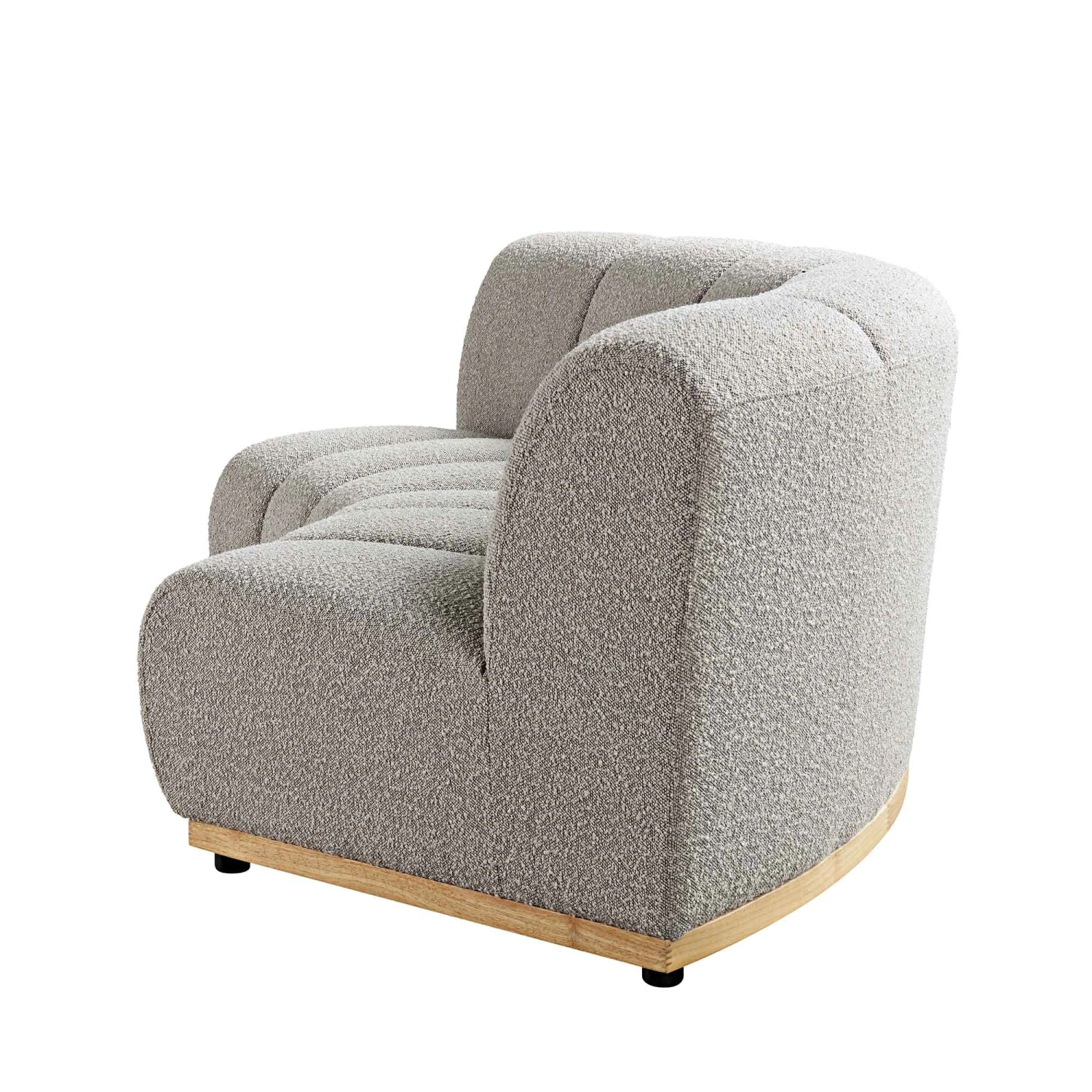 Granvia Taupe Boucle Modular Sofa, 2-Seater Curved Sofa 9 Granvia Taupe Boucle Modular Sofa, 2-Seater Curved Sofa - Image 9