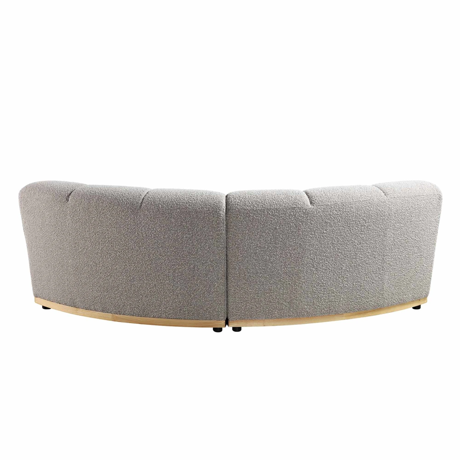 Granvia Taupe Boucle Modular Sofa, 2-Seater Curved Sofa 10 Granvia Taupe Boucle Modular Sofa, 2-Seater Curved Sofa - Image 10