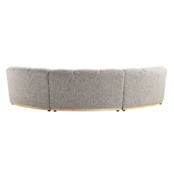 Granvia Taupe Boucle Modular Sofa, 3-Seater Curved Sofa -Daals Store BOSF 9381 TAUPE BOU CURVED 3ST WB6