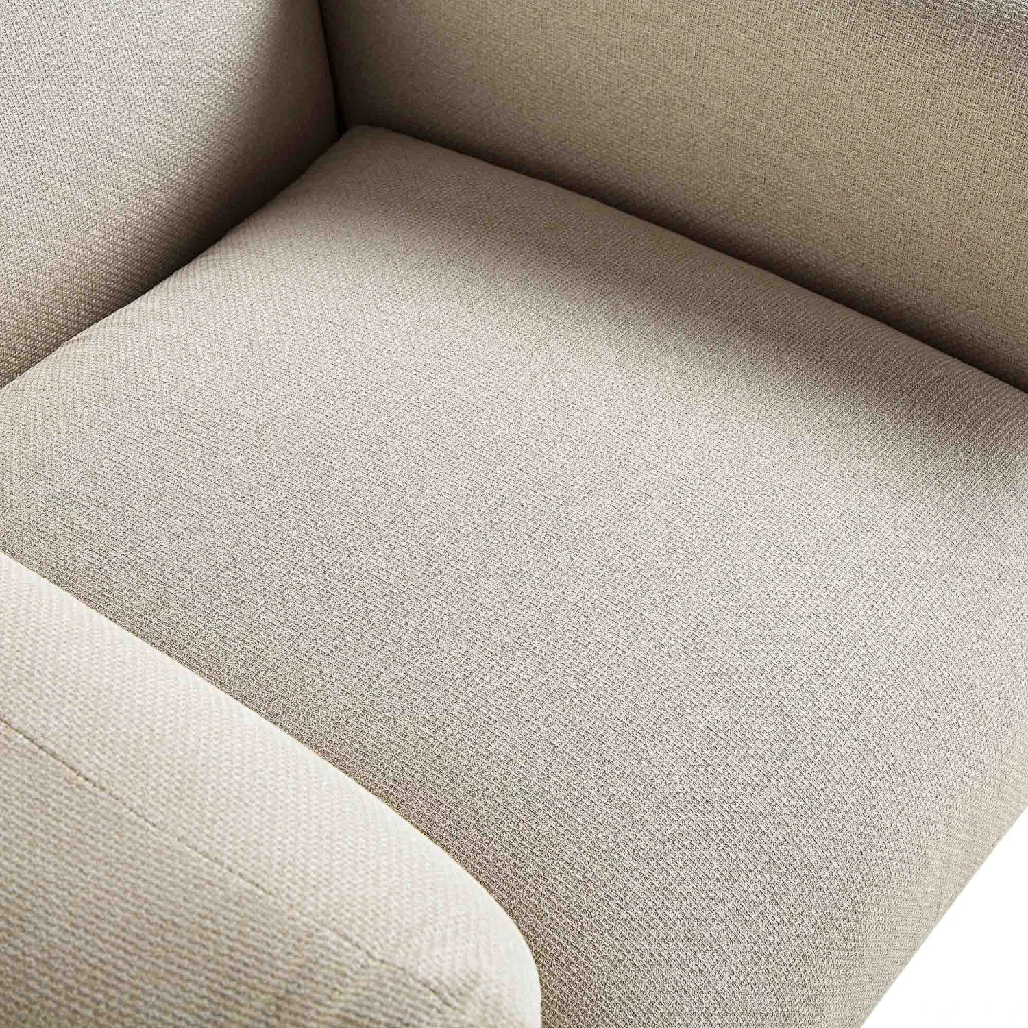 Gianni Armchair, Beige Woven Fabric 12 Gianni Armchair, Beige Woven Fabric - Image 12