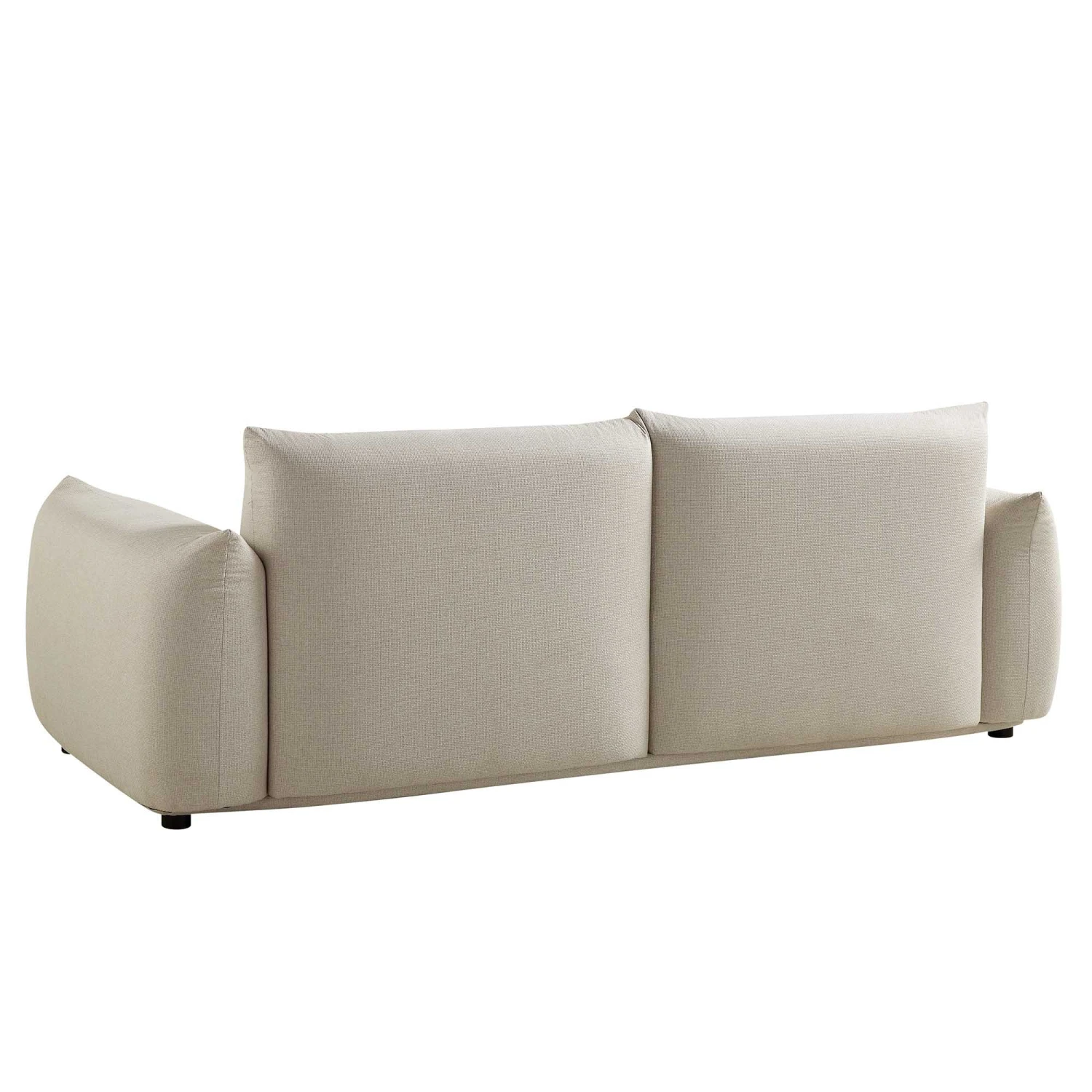 Gianni Three Seater Sofa, Beige Woven Fabric 11 Gianni Three Seater Sofa, Beige Woven Fabric - Image 11