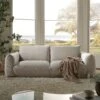 Gianni Three Seater Sofa, Beige Woven Fabric 31 Gianni Three Seater Sofa, Beige Woven Fabric -Daals Store BOSF 9678 BEIGE WOV 3ST main