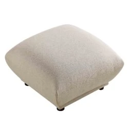Gianni Pouffe, Beige Woven Fabric 13 Gianni Pouffe, Beige Woven Fabric -Daals Store BOSF 9678 BEIGE WOV STOOL WB3