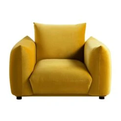 Gianni Armchair, Goldenrod Velvet 18 Gianni Armchair, Goldenrod Velvet -Daals Store BOSF 9678 GOLD VEL 1ST WB1