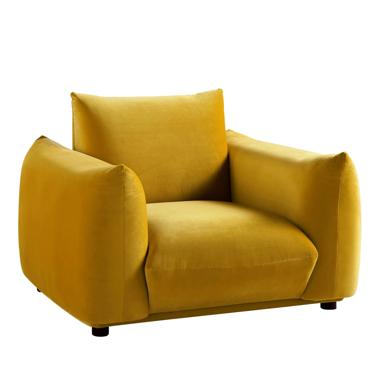 Gianni Armchair, Goldenrod Velvet 6 Gianni Armchair, Goldenrod Velvet - Image 6