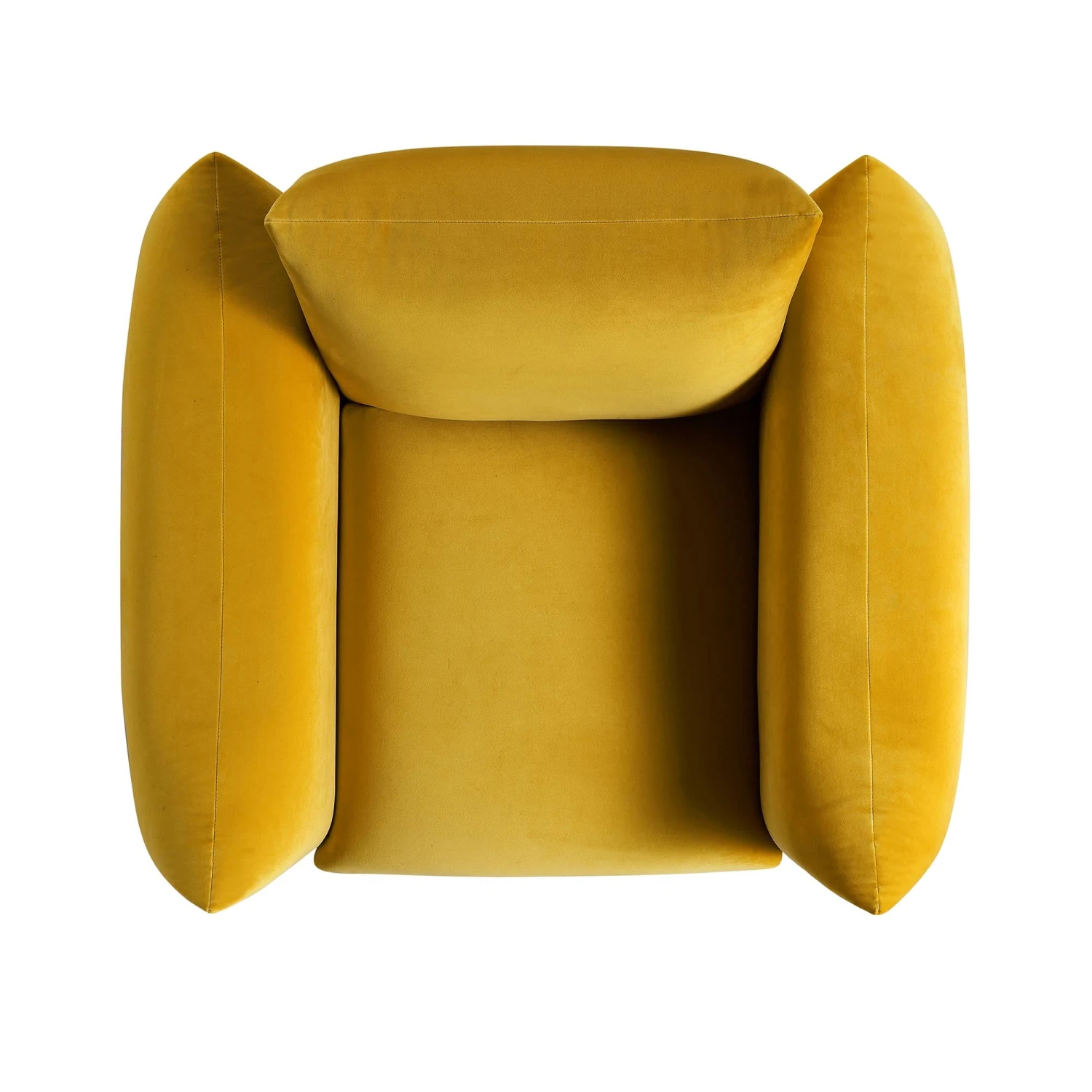 Gianni Armchair, Goldenrod Velvet 8 Gianni Armchair, Goldenrod Velvet - Image 8