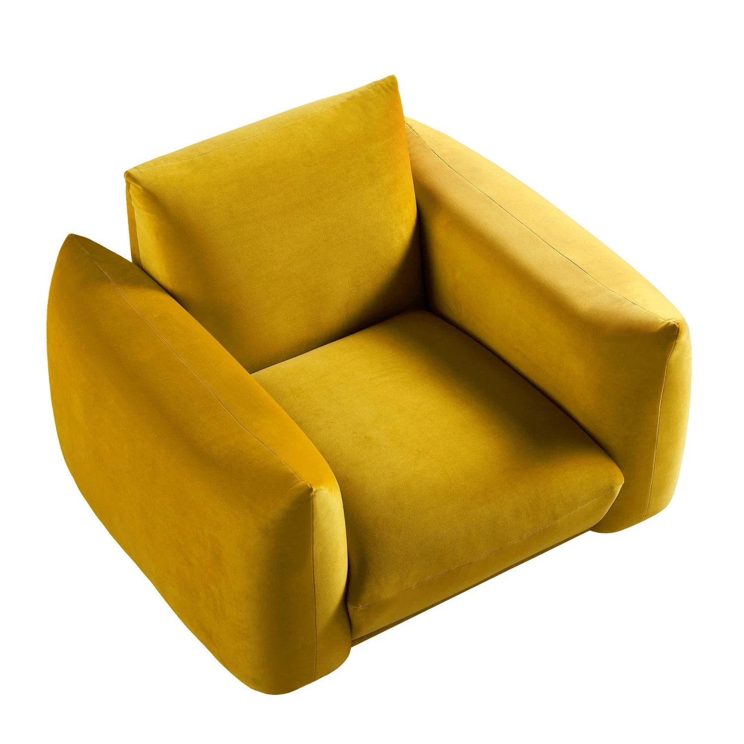 Gianni Armchair, Goldenrod Velvet 9 Gianni Armchair, Goldenrod Velvet - Image 9