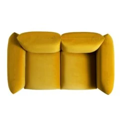 Gianni Two Seater Sofa, Goldenrod Velvet 22 Gianni Two Seater Sofa, Goldenrod Velvet -Daals Store BOSF 9678 GOLD VEL 2ST WB3