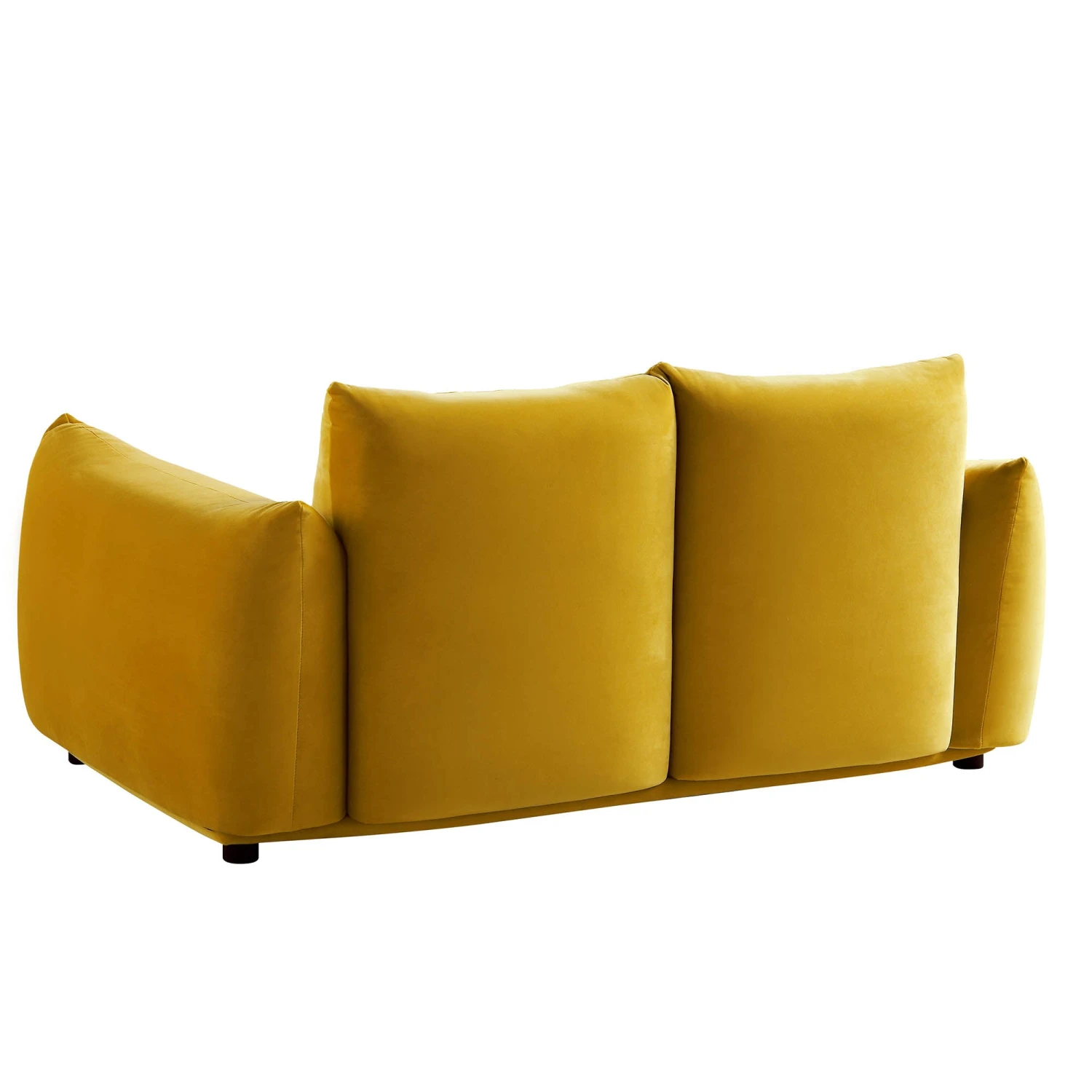 Gianni Two Seater Sofa, Goldenrod Velvet 11 Gianni Two Seater Sofa, Goldenrod Velvet - Image 11