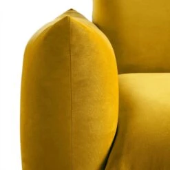 Gianni Two Seater Sofa, Goldenrod Velvet 26 Gianni Two Seater Sofa, Goldenrod Velvet -Daals Store BOSF 9678 GOLD VEL 2ST detail1