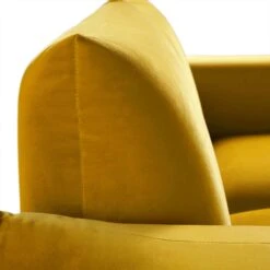 Gianni Two Seater Sofa, Goldenrod Velvet 28 Gianni Two Seater Sofa, Goldenrod Velvet -Daals Store BOSF 9678 GOLD VEL 2ST detail3