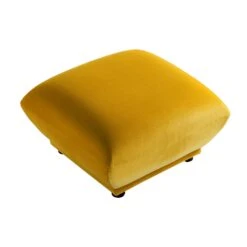 Gianni Pouffe, Goldenrod Velvet -Daals Store BOSF 9678 GOLD VEL STOOL WB2