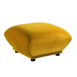 Gianni Pouffe, Goldenrod Velvet -Daals Store BOSF 9678 GOLD VEL STOOL WB4