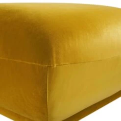 Gianni Pouffe, Goldenrod Velvet -Daals Store BOSF 9678 GOLD VEL STOOL detail1