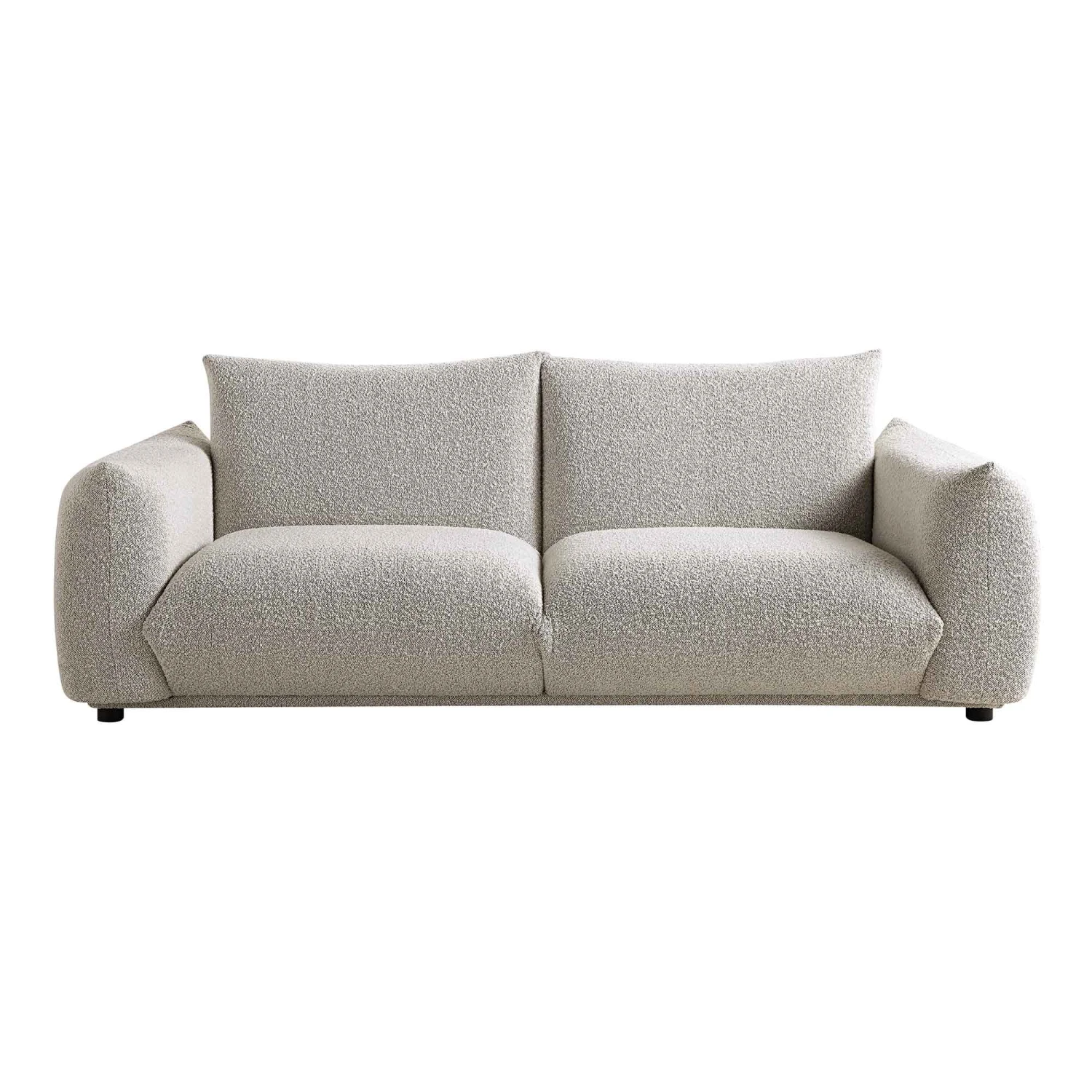 Gianni Three Seater Sofa, Mist Grey Boucle 5 Gianni Three Seater Sofa, Mist Grey Boucle - Image 5