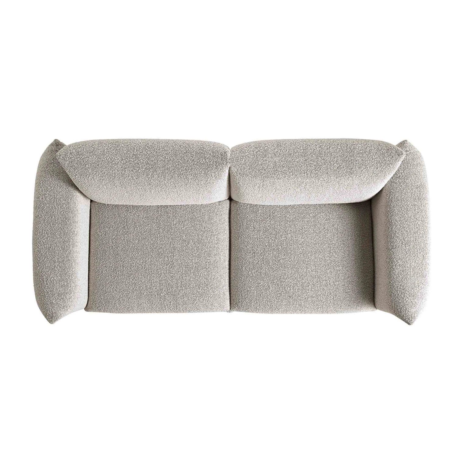 Gianni Three Seater Sofa, Mist Grey Boucle 8 Gianni Three Seater Sofa, Mist Grey Boucle - Image 8